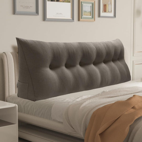 Bed Rest Wedge Reading Pillow Headboard Back Support Cushion