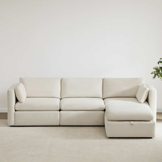 Mia Oversized Modular Sectional Fabric Sofa