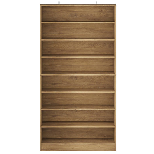 9 Tiers Shoe Cabinet, 40-45 Pairs Heavy Duty Wood Freestanding Shoe Storage Cabinet