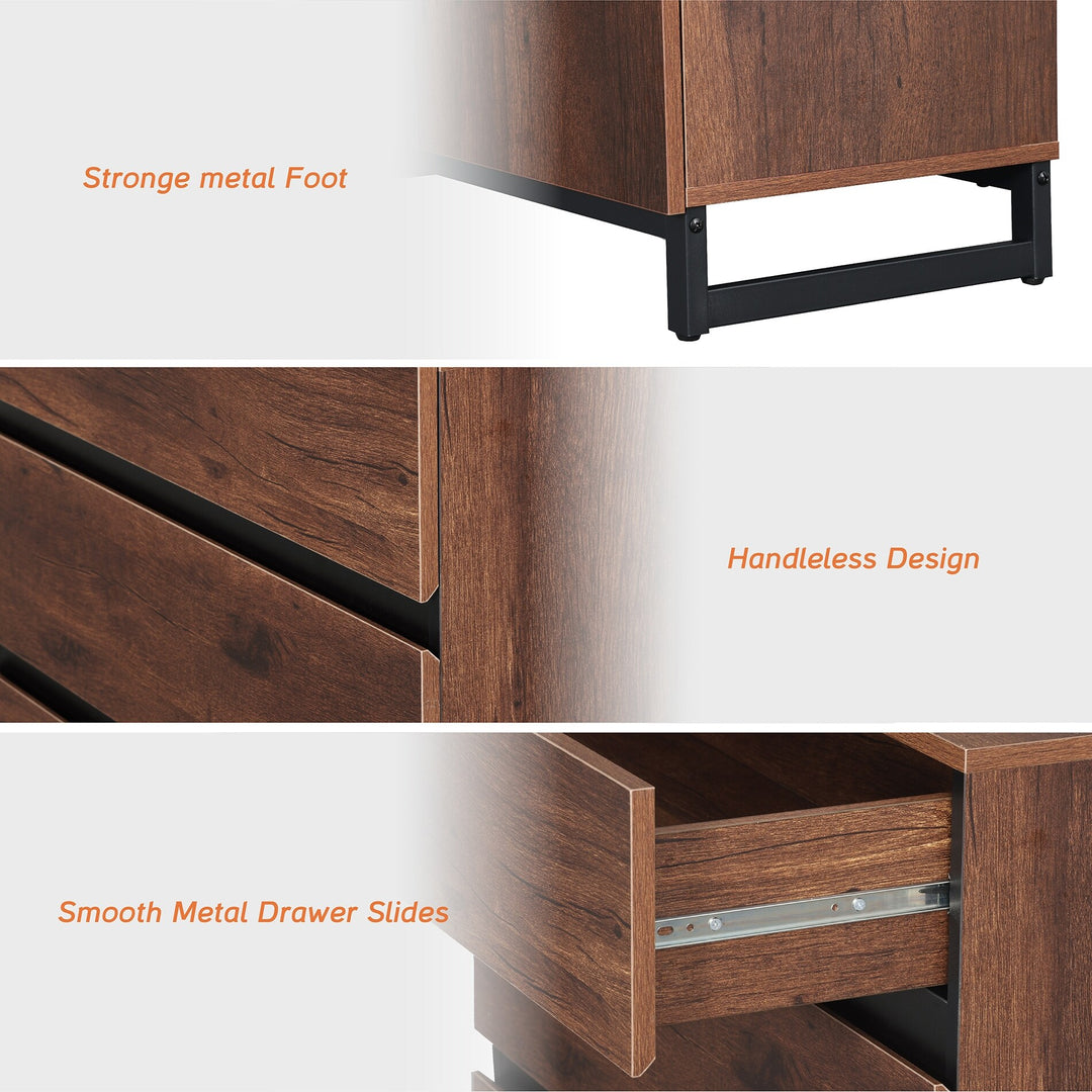Modern TV Stand for Tvs up to 120 Inches, 4-In-1 Media Console with 6 Drawers and Adjustable Shelves, Entertainment Center