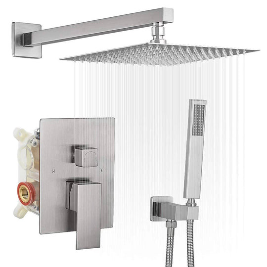 Rain Shower Faucet System Head Oil Rubbed Bronze with 10 Inch