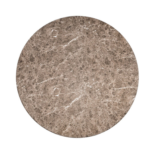 Maddox Single round Coffee Table Stone Marble Effect