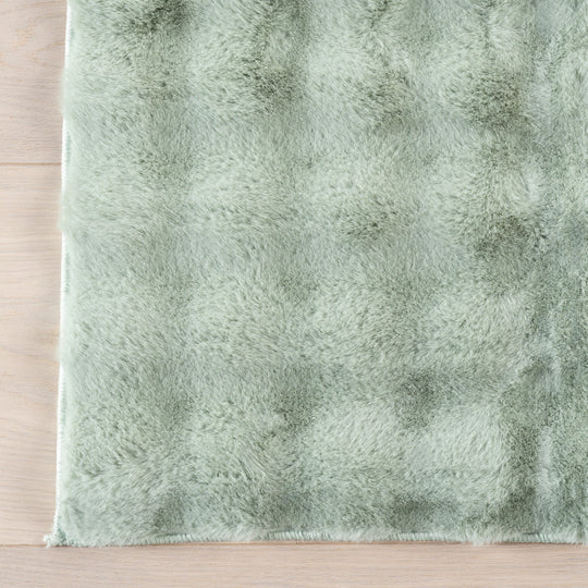 Jeni Solid Plush Machine Washable Area Rug