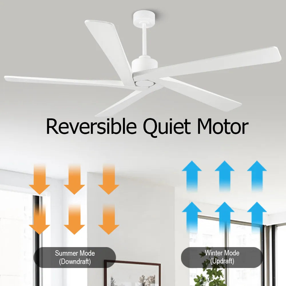 54 Inch DC Motor Indoor Ceiling Fan without Lights