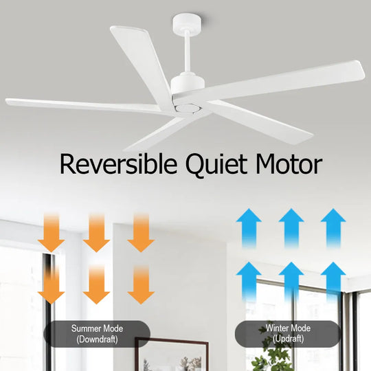 54 Inch DC Motor Indoor Ceiling Fan without Lights