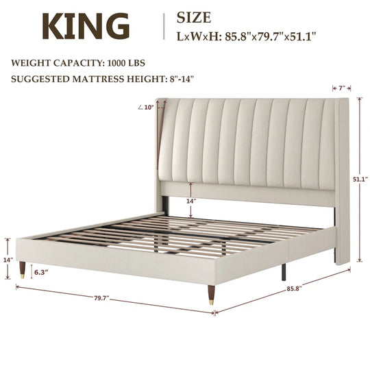 Beauviore Upholstered Platform Bed