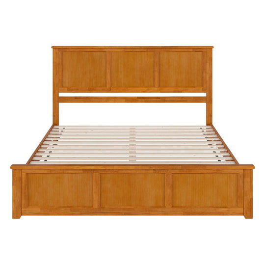 Charlotte Solid Wood Low Profile Platform Bed with Matching Footboard