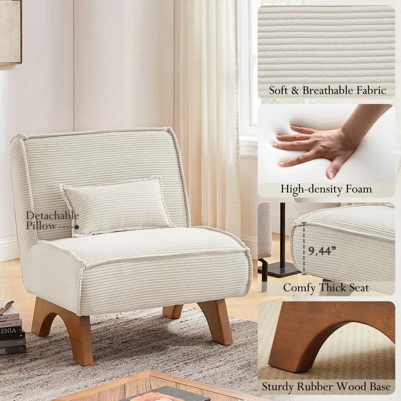 90''W Upholstered Spacious 3 Seat Sofa Will Pillow