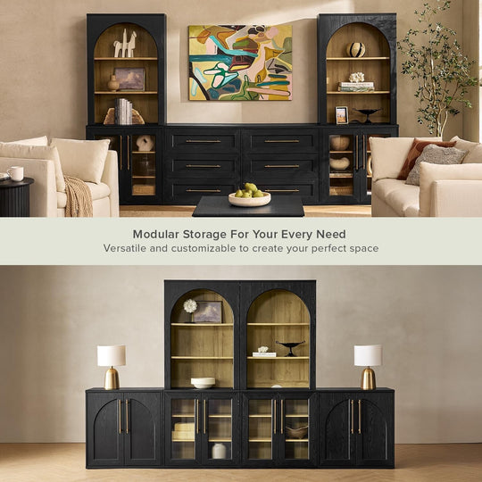 Mopio Blake Acrylic Cabinet with Hutch
