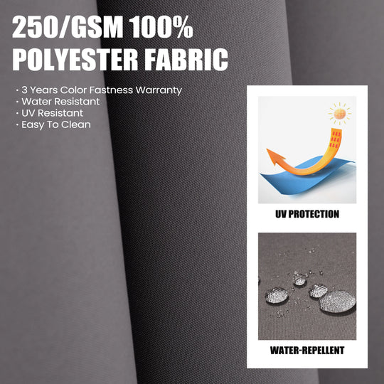 11 X 11 FT Outdoor Square Patio Cantilever Offset Umbrella with Crank and 360 Degrees Rotation
