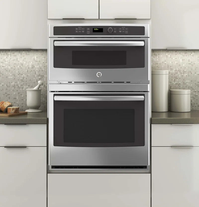 30" Self-Cleaning Electric Wall Oven with Built-In Microwave