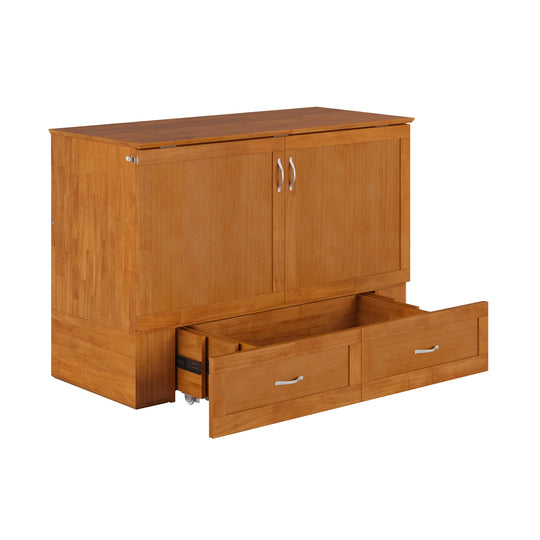 Hamilton Murphy Bed Chest with Mattress and Storage Drawer