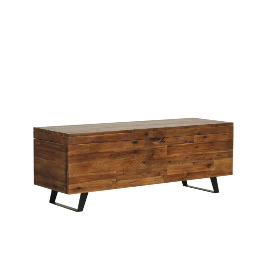 Broadmore 46-Inch Acacia Wood Storage Bench
