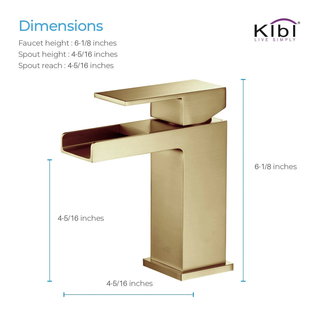 Waterfall Single Handle Bathroom Faucet