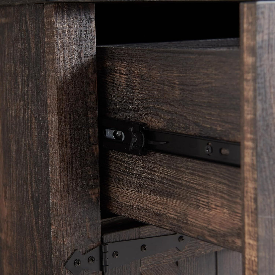 Farmhouse Slim Bathroom Storage Cabinet, 68" Tall Storage Cabinet