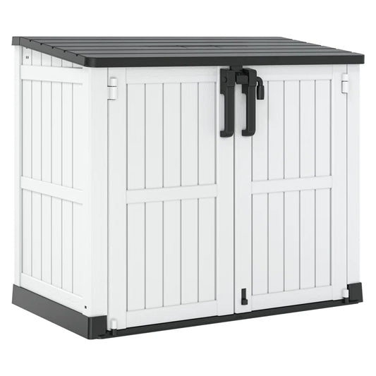 51.1''W Outdoor Resin Horizontal Storage Shed-280 Gallon