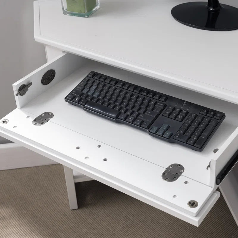 Moorton Corner Computer Desk Made with Solid Wood