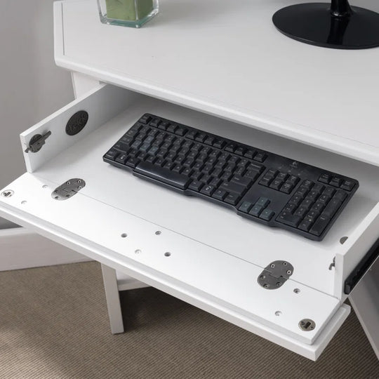 Moorton Corner Computer Desk Made with Solid Wood