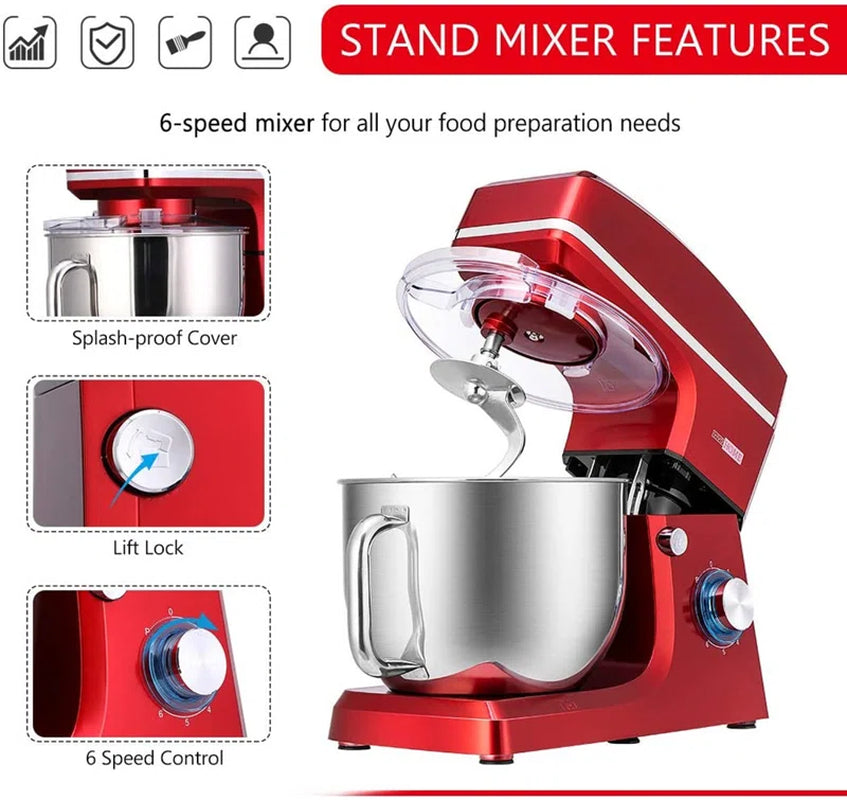 6 Speed 7.5 Qt. Stand Mixer with Mixer Accessory