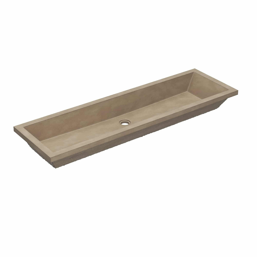 Arcata Nativestone Concrete Undermount Trough Bathroom Sink