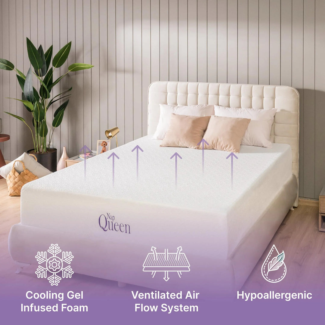 Elizabeth 10" Cooling Gel Memory Foam Mattress