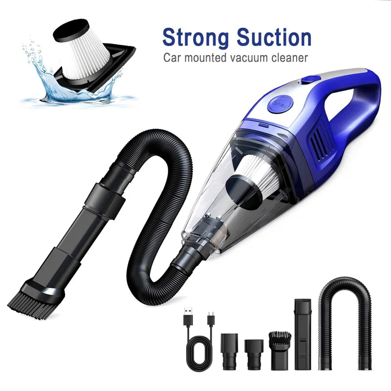 CASCADEVAC Cordless Handheld Vacuum,901,Dual-Use CAR &HOME ,Crevice Tool, Lithium Ion Vacuum