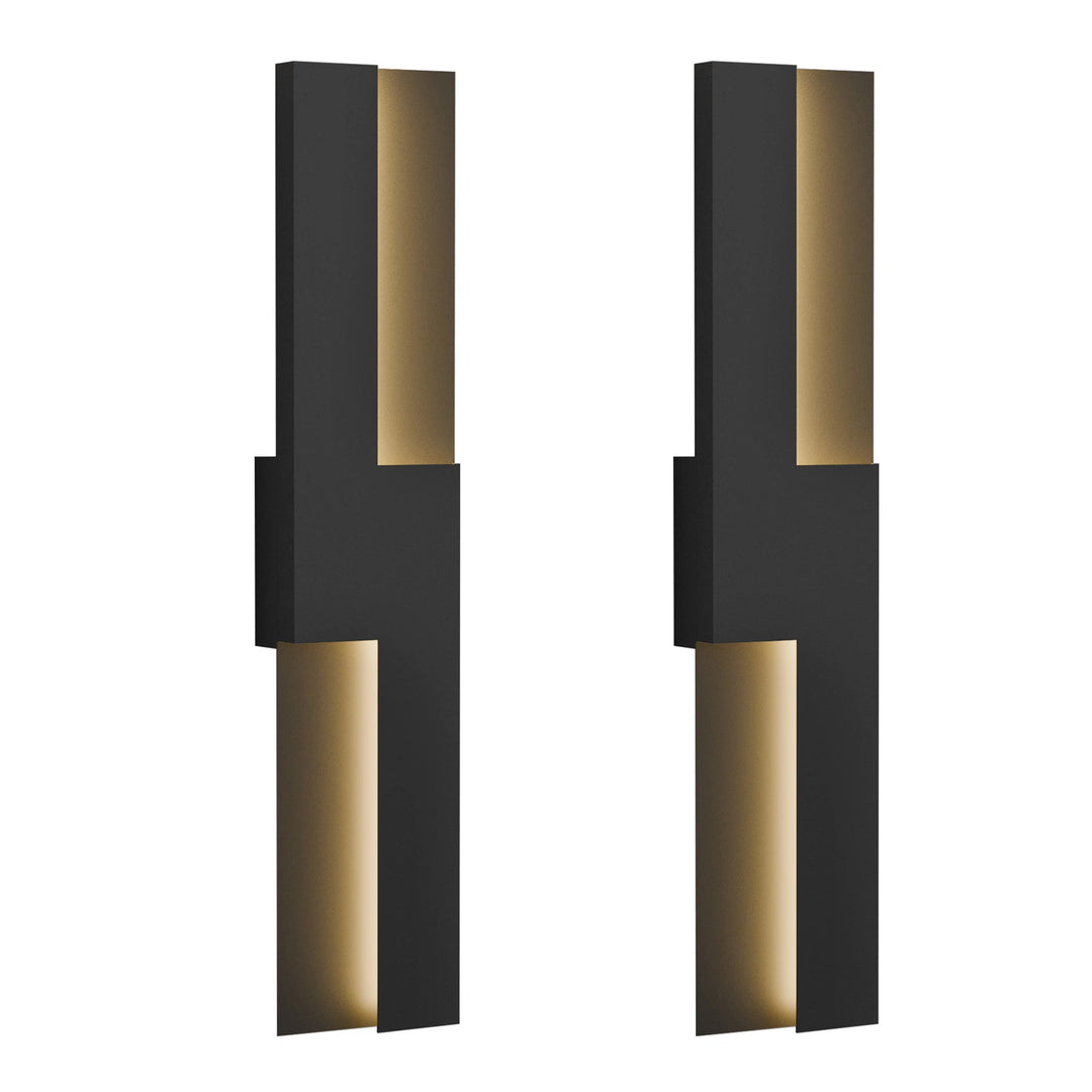Modern 36W Black Integrated LED Outdoor/Indoor Wall Sconce 23.6Inch