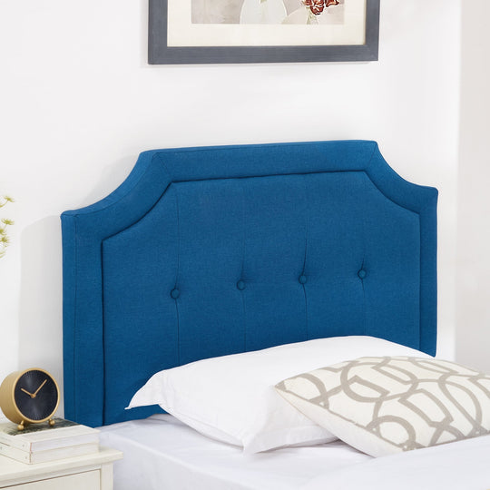 Javlergo Modern Upholstered Bed Frame with Height Adjustable Headboard Heavy-Duty Frame No Box Spring Needed