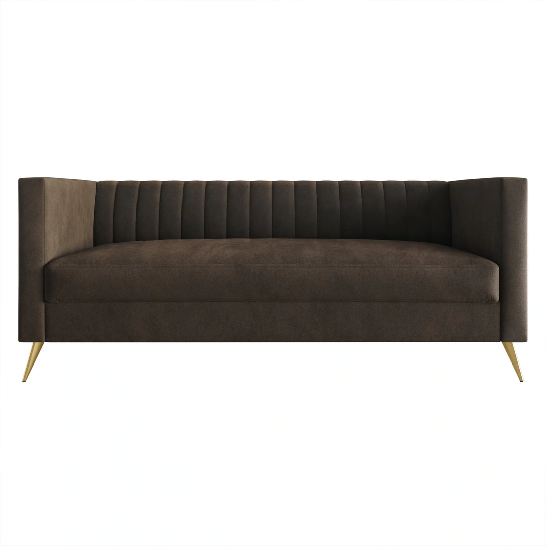 Clayfell Weiss Velvet Square Arm Chair/ Loveseat/ Sofa