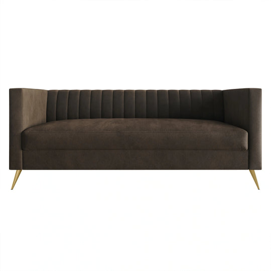 Clayfell Weiss Velvet Square Arm Chair/ Loveseat/ Sofa