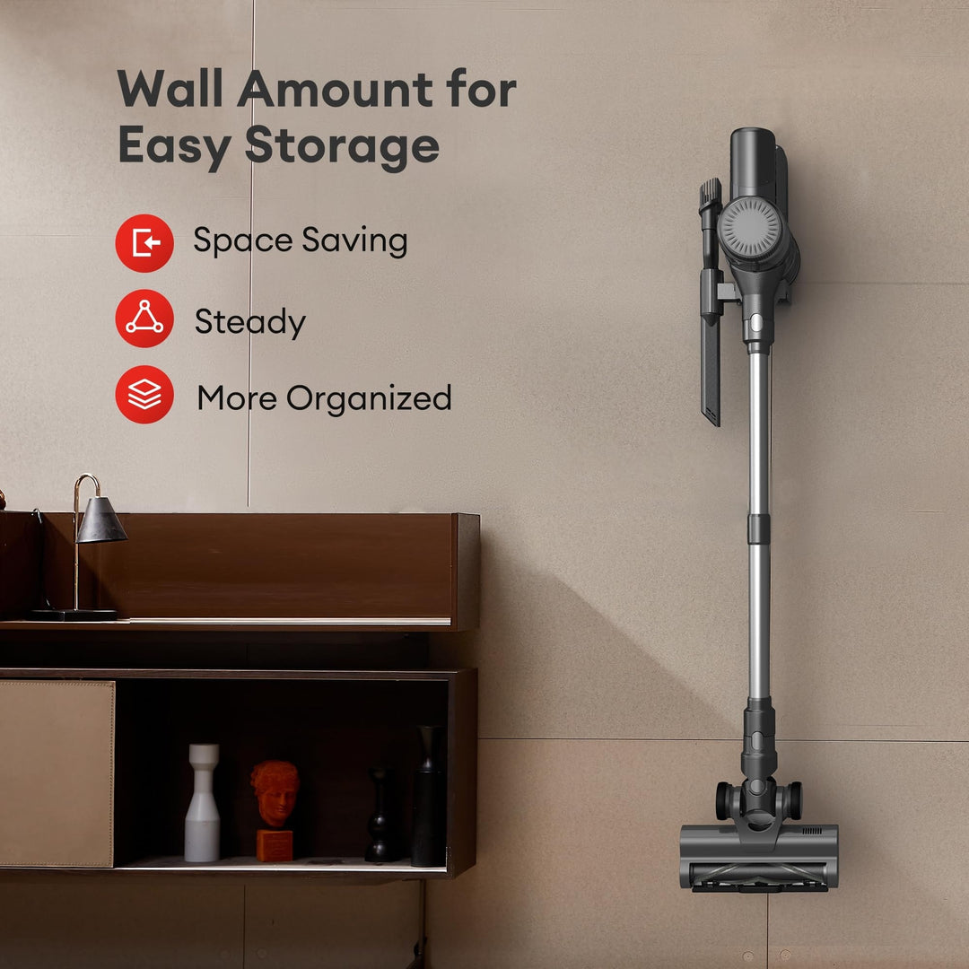 Cordless Vacuum Cleaner Stick Vacuum with LED Display Screen