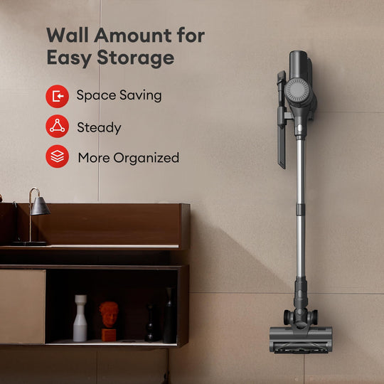 Cordless Vacuum Cleaner Stick Vacuum with LED Display Screen