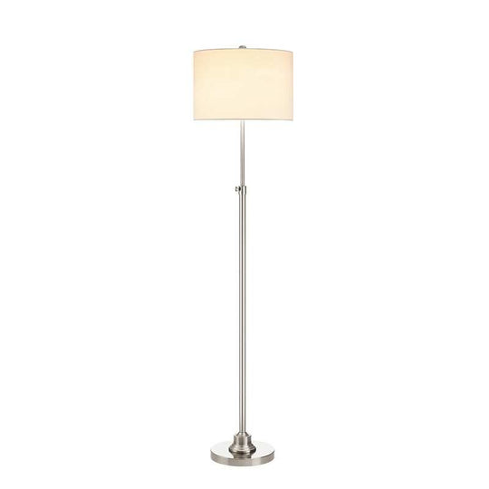 63.5" Standard Adjustable Floor Lamp with Fabric Linen Shade