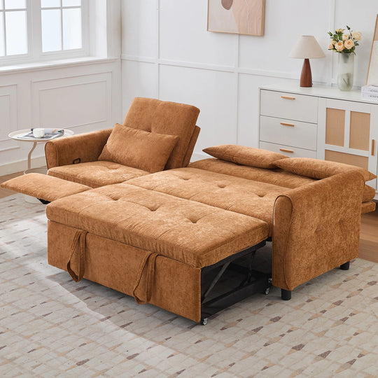 2-In-1 Sofa with Pull-Out Sleeper & Reversible Recliner by
