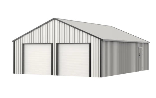 25 Ft. W X 33 Ft. D Outdoor Metal Storage Shed Garage Shed with Doors