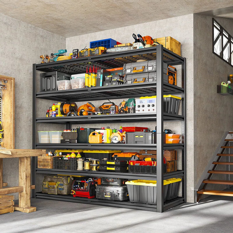 3500 LBS Heavy Duty Metal Storage Shelves, Steel Shelving Unit for Garage