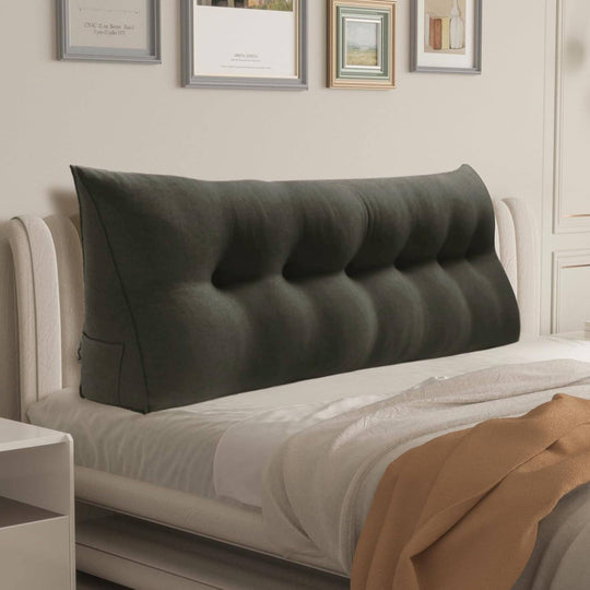 Bed Rest Wedge Reading Pillow Headboard Back Support Cushion