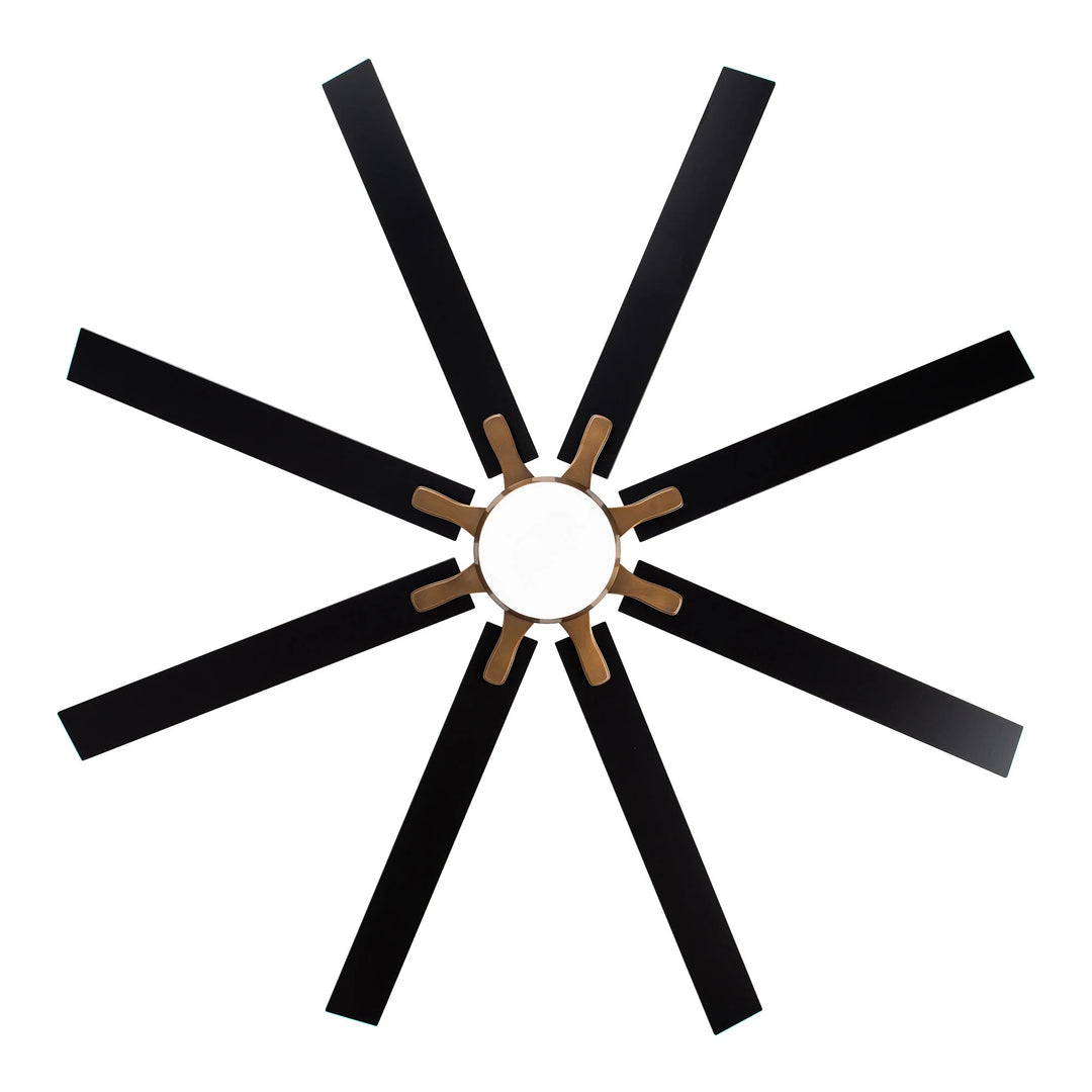 65-Inch Modern Reversible Dimmable Large Ceiling Fan with Light and Remote