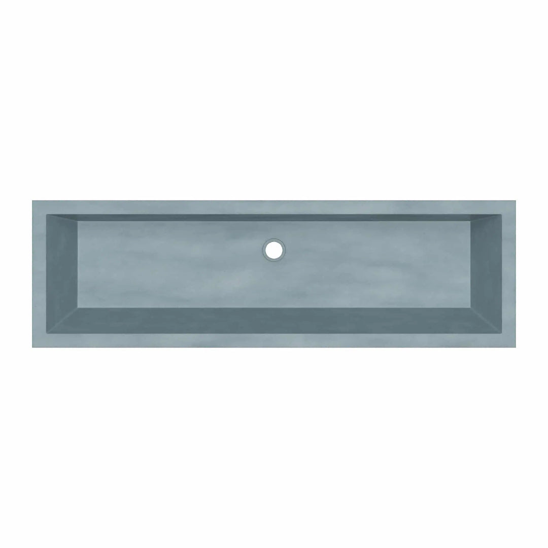 Arcata Nativestone Concrete Undermount Trough Bathroom Sink