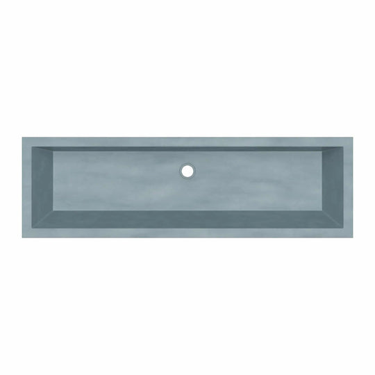 Arcata Nativestone Concrete Undermount Trough Bathroom Sink