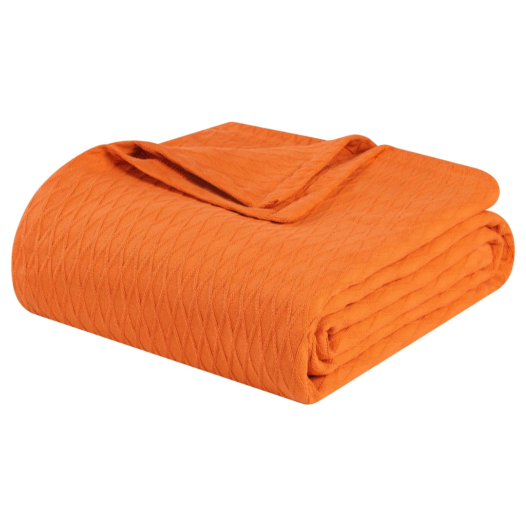 Diamond Weave All-Season Bedding Cotton Blanket