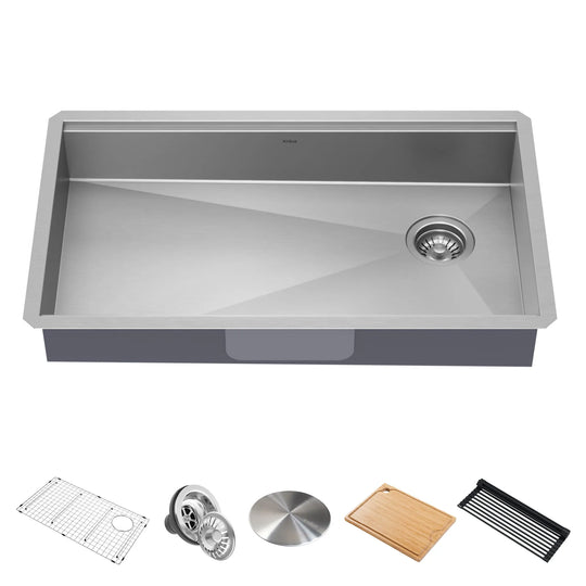 Kore Workstation Undermount Stainless Steel Kitchen Sink