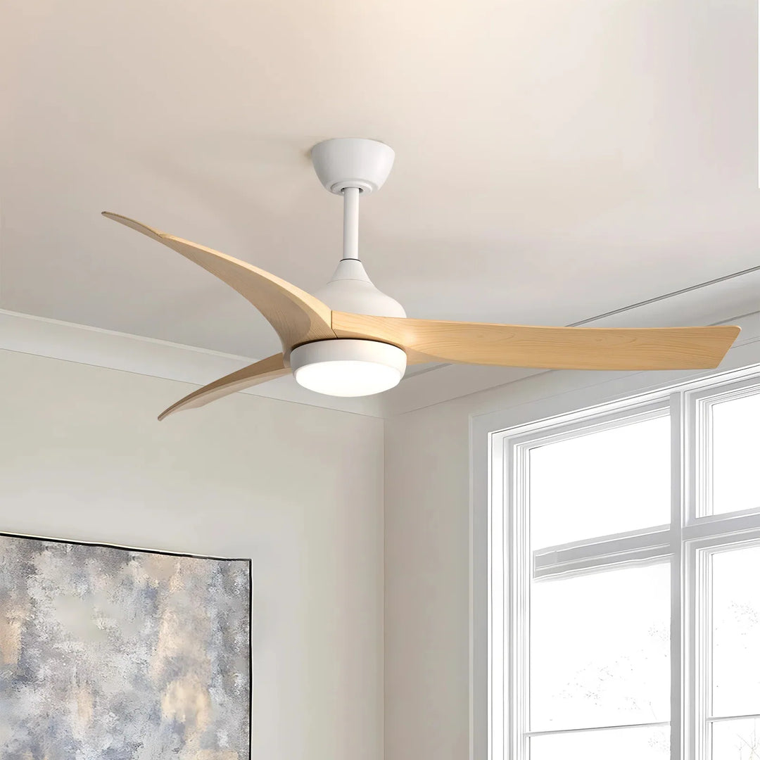 Sofucor 52/60 Inch Ceiling Fan with Integrated LED Light and Remote Control Quiet DC Motor