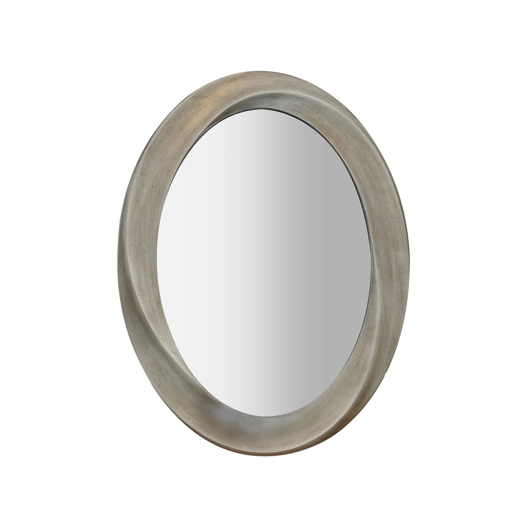 Antique Baroque Oval Wall Art Mirror Beveled Frame Accent Mirror