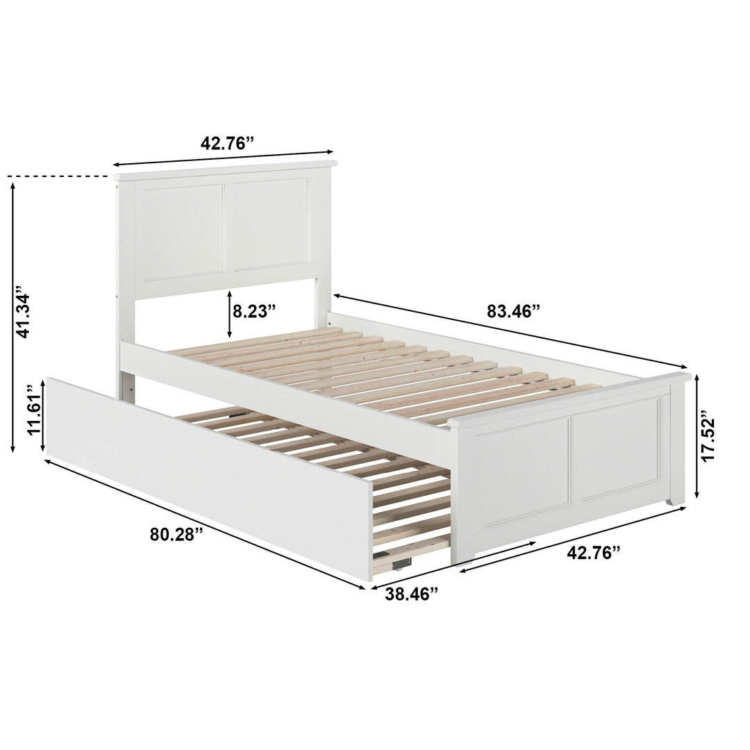 Madison Platform Bed with Matching Footboard & Trundle
