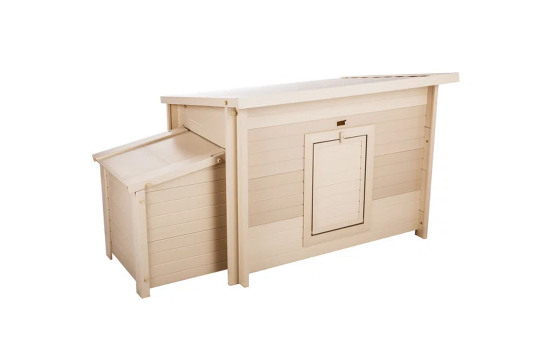 Achilles ECOFLEX Backyard Chicken Coop with Built-In Nesting Box