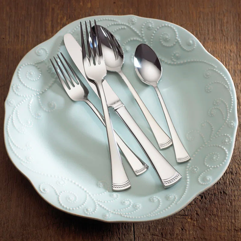 Portola 65-Piece Flatware & Serving Set, Service for 12