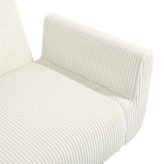 73" W Upholstered Corduroy Convertible Sleeper Sofa Bed with Pillows