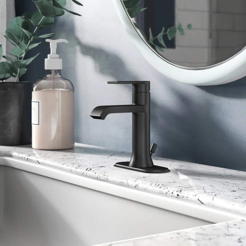 Genta LX Single Hole Bathroom Faucet with Drain Assembly