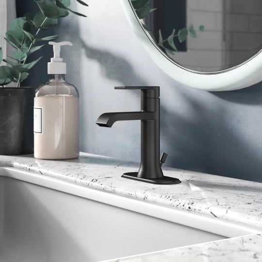 Genta LX Single Hole Bathroom Faucet with Drain Assembly